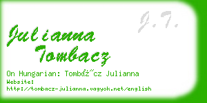 julianna tombacz business card